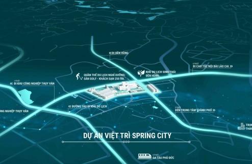 Ra mắt dự án đất nền đấu giá Việt Trì Spring City - Phú Thọ. Giá chỉ 1.2 tỷ/lô